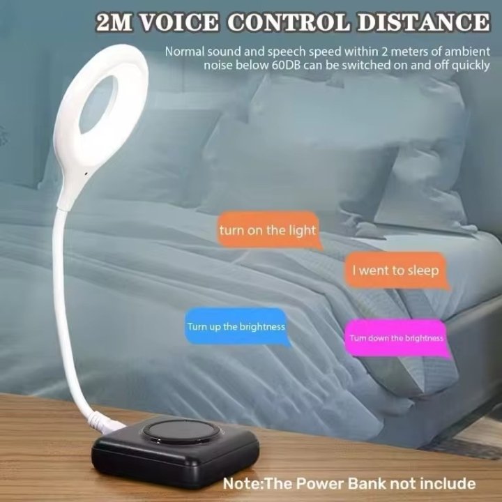 Amazing voice control reading light with usb 1