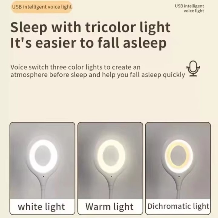 Amazing voice control reading light with usb 5