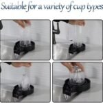KIN Automatic Glass, Bottle & Cup Cleaner for Kitchen & Sink with Fittings. (Black)