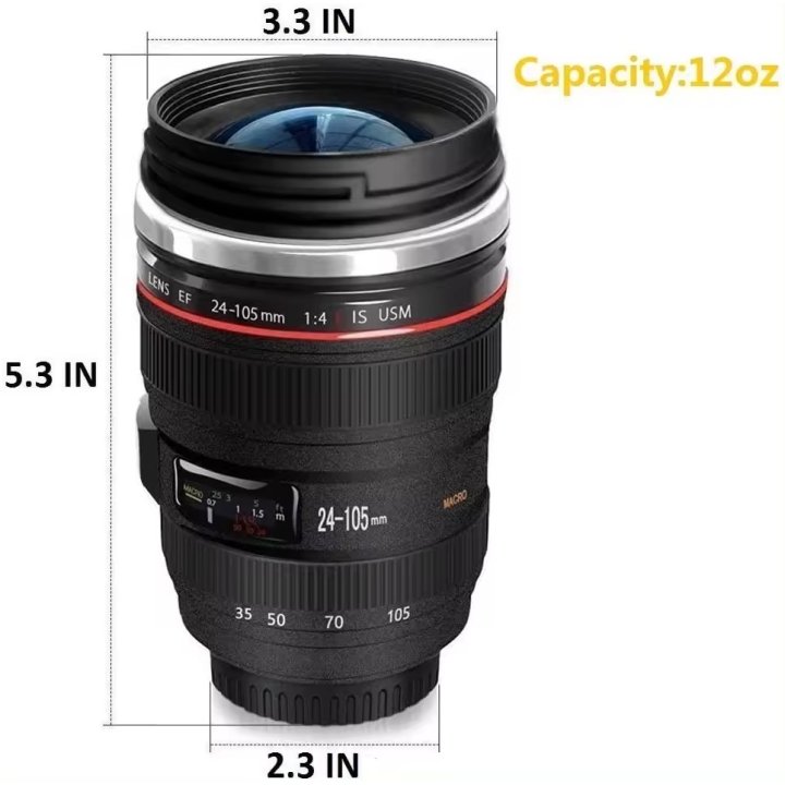 Camera lens shape coffee mug imported quality 2