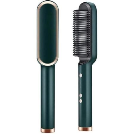 KIN Hair Straightener with Comb for Women & Men, (Green)