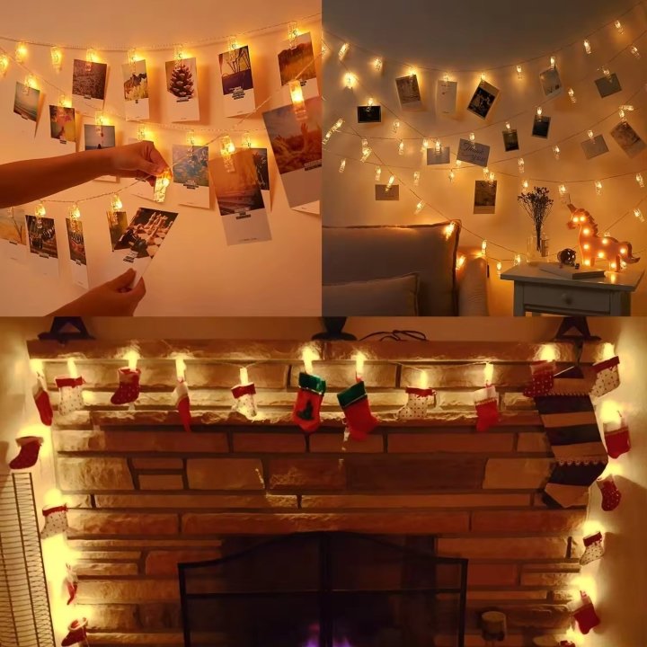 Heart Shape Light with Clip for Photo Holder 4