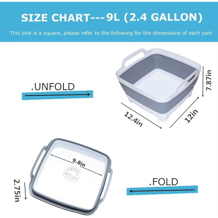 Imported White Foldable Sink Tray Multipurpose 2