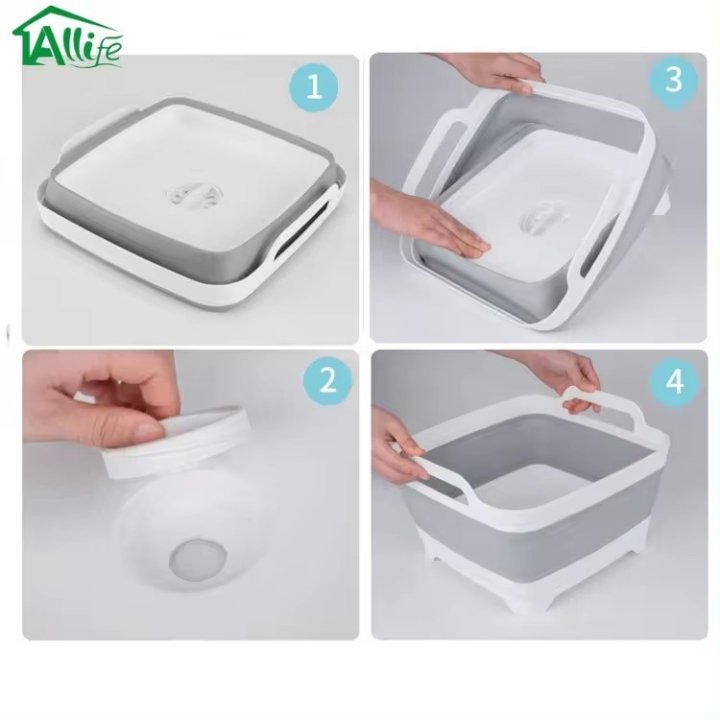 Imported White Foldable Sink Tray Multipurpose 3