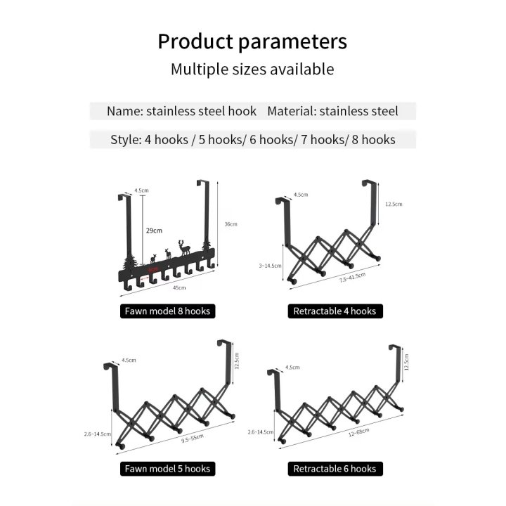 Metal door hanger adjustable heavy quality 4