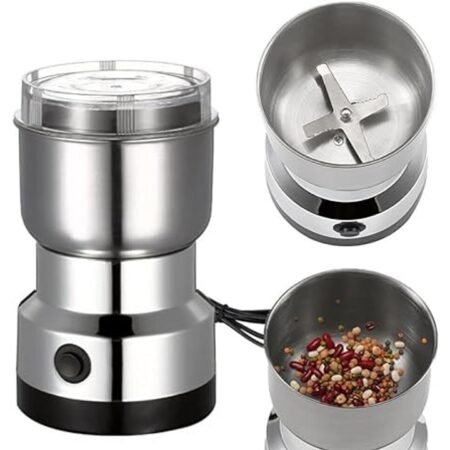 Nima Mini Stainless Steel Spice Nuts Electric Grinder For Kitchen with One Jar.