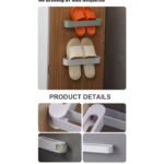 Wall Mounted Folding Slippers Rack Shoes Stand 4