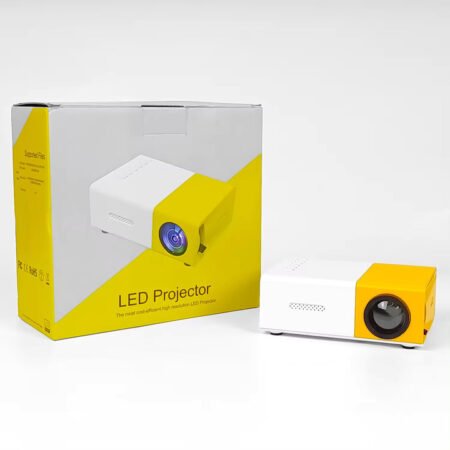 KIN HD Mini Portable Projector For Home Theatre with Remote Controller.