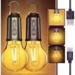 KIN Rechargeable Unbreakable Camping Blub Waterproof Lights with 3 Modes