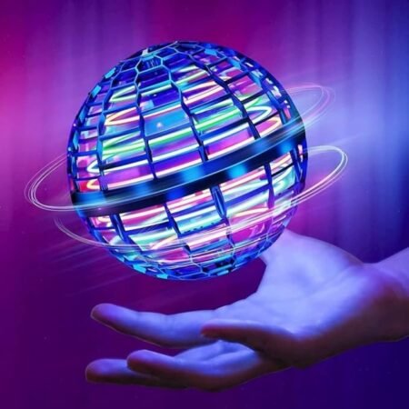 Kin Flying Spinner USB Rechargeable Built-in Lights Fidget Ball Toys with Remote For Kids.