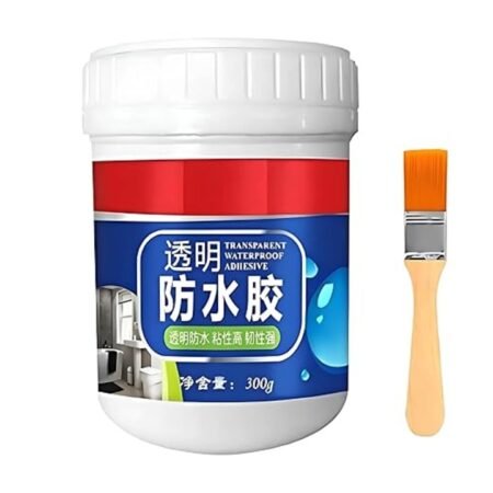 Kin Waterproof Transparent liquid Adhesive Seal Agent Glue for Roof Crack & Wall Crack (300 ml).