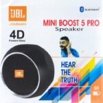JBL 4D Mini Boost 5 Pro Portable Bluetooth Speaker for Car & Home Speaker. (Multicolor)