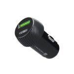 Kin 20w Universal Turbo Car Charger with Dual Port Socket (Black)