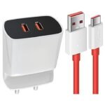 Vivo 22W Fast Charger for Mobile with Detachable Cable & Dual Usb Port.