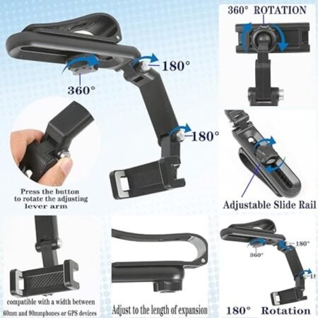 KIN Universal Sun Visor Mobile Holder for Car with Anti-slip Clip.