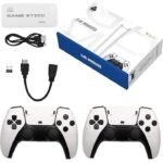 Kin 2.4G M15 Wireless 4K HDMI Ultra HD Tv Game Stick Console with Two Joystick Gamepad Kit.